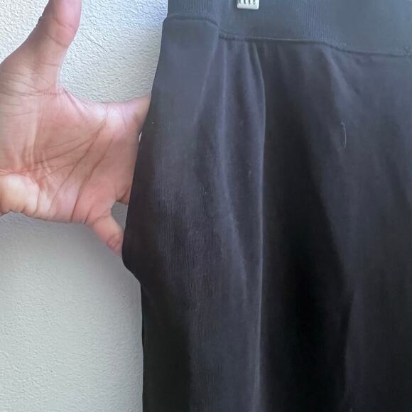 ZARA Women's Black Cotton Knit Stretch Pencil Skirt with Pockets Career Size L - Picture 6 of 6